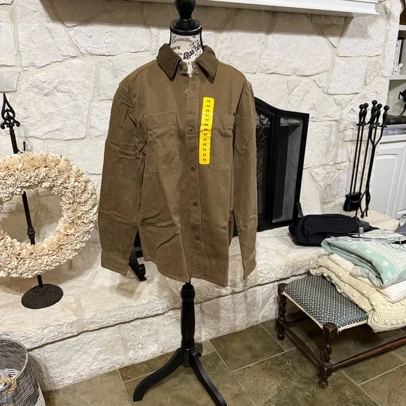 Frye Men's Brown Denim Barn Jacket - Picture 5 of 9